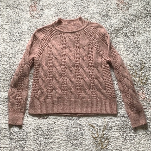 J. Crew | Mock Neck Pink Sweater - Picture 4 of 7